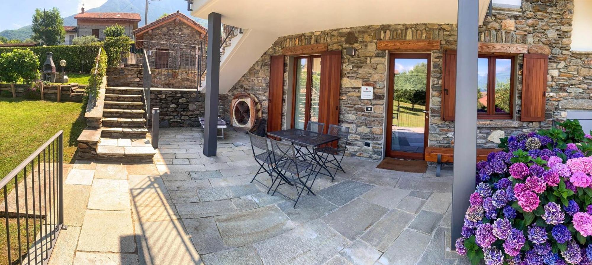 La Roggia - Lake Como Heritage Home In Molino Maufet Watermill - Patio On The Garden Colico Exterior photo